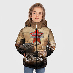 Куртка зимняя для мальчика Танковые войска РФ, цвет: 3D-черный — фото 2