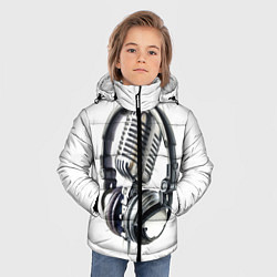 Куртка зимняя для мальчика Диджей, цвет: 3D-светло-серый — фото 2