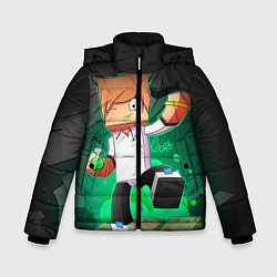 Куртка зимняя для мальчика TonyCreative 3, цвет: 3D-черный
