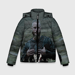 Куртка зимняя для мальчика Vikings: Ragnarr Lodbrok, цвет: 3D-черный