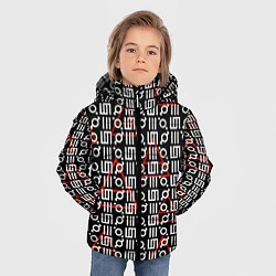 Куртка зимняя для мальчика 30 STM: Symbol Pattern, цвет: 3D-светло-серый — фото 2