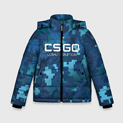 Куртка зимняя для мальчика Cs:go - Cobalt Disruption Ржавый кобальт, цвет: 3D-черный