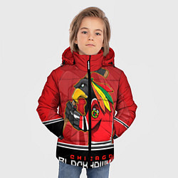 Куртка зимняя для мальчика Chicago Blackhawks, цвет: 3D-красный — фото 2