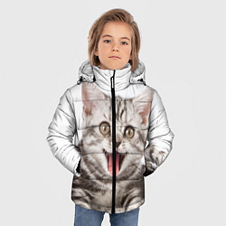 Куртка зимняя для мальчика Милашка, цвет: 3D-черный — фото 2