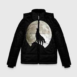 Куртка зимняя для мальчика Moon Wolf, цвет: 3D-черный