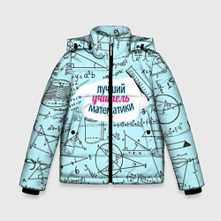 Куртка зимняя для мальчика Учителю математики, цвет: 3D-светло-серый