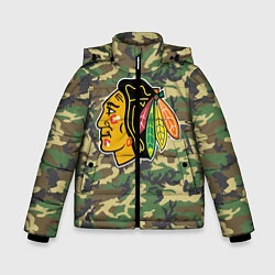 Куртка зимняя для мальчика Blackhawks Camouflage, цвет: 3D-светло-серый