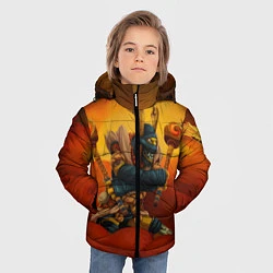 Куртка зимняя для мальчика Шадоу Шаман, цвет: 3D-черный — фото 2