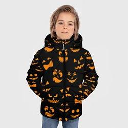 Куртка зимняя для мальчика Хэллуин 6, цвет: 3D-черный — фото 2