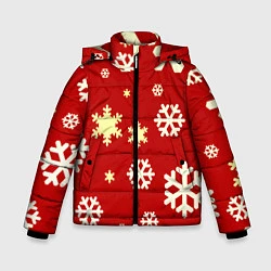 Куртка зимняя для мальчика Snow, цвет: 3D-красный