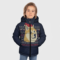 Куртка зимняя для мальчика Doge Such Christmas, цвет: 3D-красный — фото 2