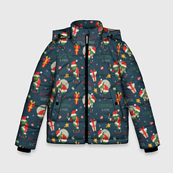 Куртка зимняя для мальчика Гринч, цвет: 3D-черный