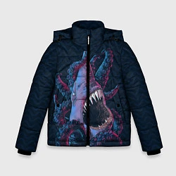 Куртка зимняя для мальчика Underwater Fight, цвет: 3D-черный