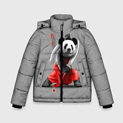 Куртка зимняя для мальчика Master Panda, цвет: 3D-черный
