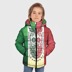 Куртка зимняя для мальчика Мексика, цвет: 3D-светло-серый — фото 2