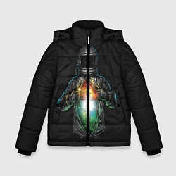 Зимняя куртка для мальчика Космос внутри