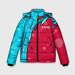 Куртка зимняя для мальчика Water Elemental - Дух воды, цвет: 3D-черный