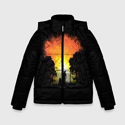 Куртка зимняя для мальчика Wasteland Apocalypse, цвет: 3D-светло-серый