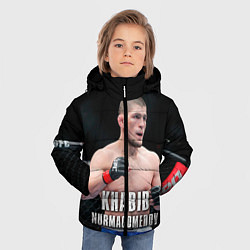 Куртка зимняя для мальчика Хабиб Нурмагомедов, цвет: 3D-черный — фото 2