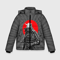 Куртка зимняя для мальчика Мертвый самурай, цвет: 3D-черный