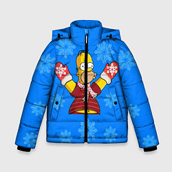 Зимняя куртка для мальчика Новогодний Гомер