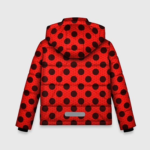 Зимняя куртка для мальчика Леди Баг: узор / 3D-Красный – фото 2