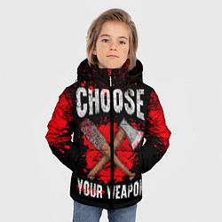 Куртка зимняя для мальчика Choose Your Weapon, цвет: 3D-светло-серый — фото 2