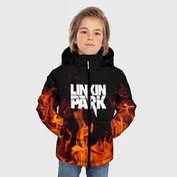 Куртка зимняя для мальчика Linkin Park: Hell Flame, цвет: 3D-черный — фото 2