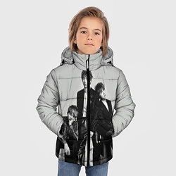 Куртка зимняя для мальчика BTS Grey, цвет: 3D-черный — фото 2