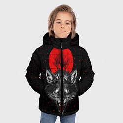 Куртка зимняя для мальчика Кровавая Луна, цвет: 3D-черный — фото 2