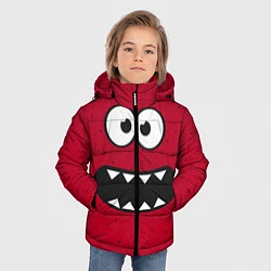 Куртка зимняя для мальчика Веселый монстрик, цвет: 3D-красный — фото 2