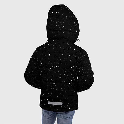 Зимняя куртка для мальчика Астронавт с шариком / 3D-Светло-серый – фото 4