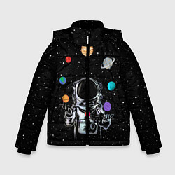Зимняя куртка для мальчика Космический жонглер