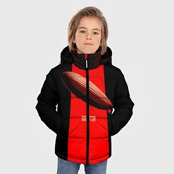 Куртка зимняя для мальчика Led Zeppelin: Red line, цвет: 3D-черный — фото 2