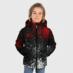 Куртка зимняя для мальчика Взрыв красок, цвет: 3D-черный — фото 2