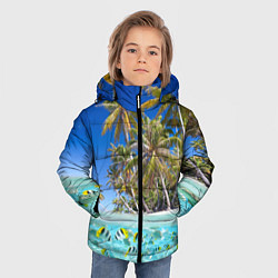 Куртка зимняя для мальчика Таиланд, цвет: 3D-черный — фото 2