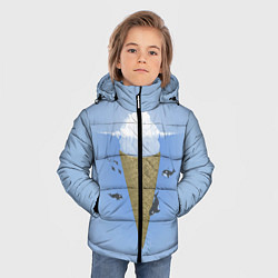 Куртка зимняя для мальчика Мороженое, цвет: 3D-светло-серый — фото 2
