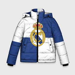 Куртка зимняя для мальчика Real Madrid: Blue style, цвет: 3D-черный