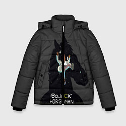 Куртка зимняя для мальчика Bojack Horseman, цвет: 3D-черный