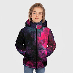 Куртка зимняя для мальчика Загадочный космос, цвет: 3D-черный — фото 2