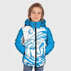 Куртка зимняя для мальчика Гагарин: CCCP, цвет: 3D-светло-серый — фото 2