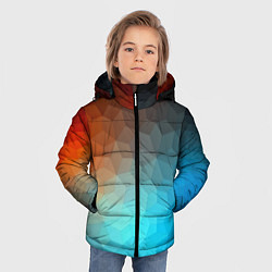 Куртка зимняя для мальчика Битва абстракций, цвет: 3D-черный — фото 2