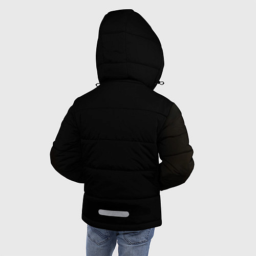 Зимняя куртка для мальчика Взгляд ягуара / 3D-Светло-серый – фото 4