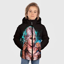 Куртка зимняя для мальчика Цири 1, цвет: 3D-черный — фото 2