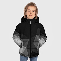 Куртка зимняя для мальчика Abstract gray, цвет: 3D-черный — фото 2
