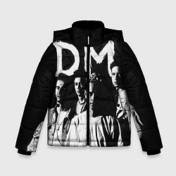 Куртка зимняя для мальчика Depeche mode: black, цвет: 3D-красный