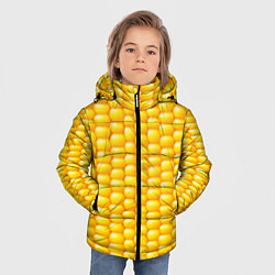 Куртка зимняя для мальчика Сладкая вареная кукуруза, цвет: 3D-черный — фото 2