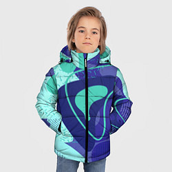 Куртка зимняя для мальчика Sky pattern, цвет: 3D-черный — фото 2