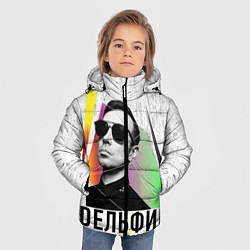 Куртка зимняя для мальчика Дельфин: Синтетика, цвет: 3D-красный — фото 2