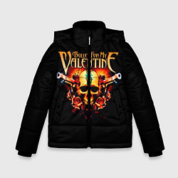 Куртка зимняя для мальчика BFMV: Guns, цвет: 3D-черный